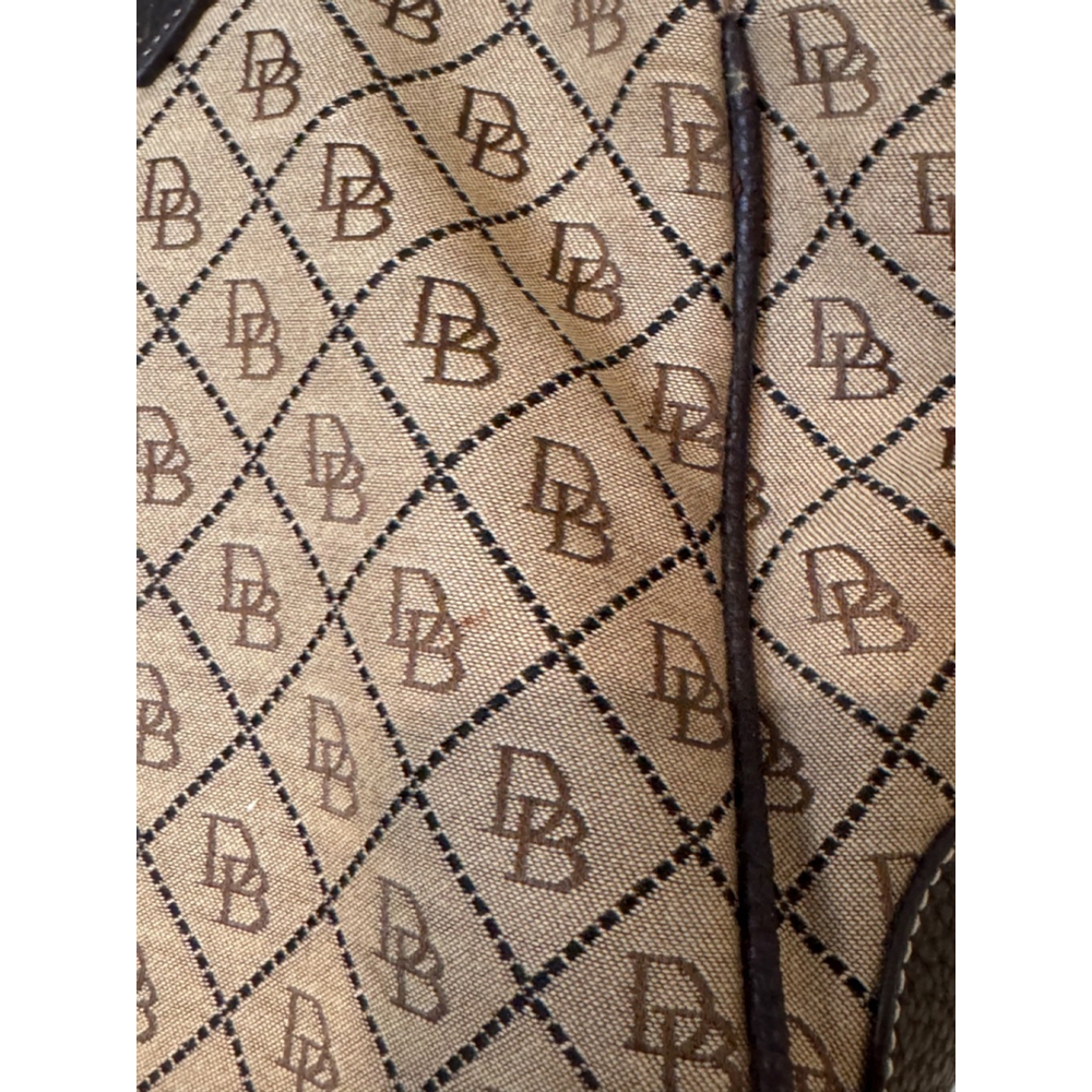 Dooney & Bourke Beige and Brown Satchel Handbag - Picture 5 of 16